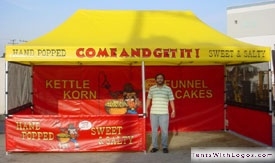10 x 20 Pop Up Tent - Kettle Corn